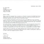 teacher resignation letter teacher assistant resignation letter template