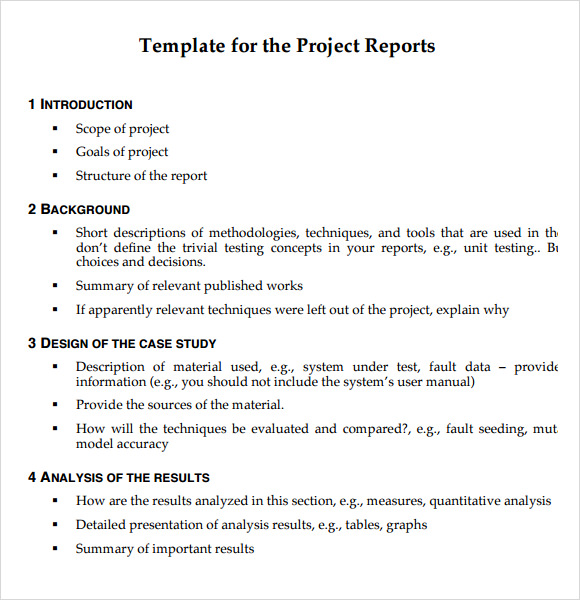 technical report formats