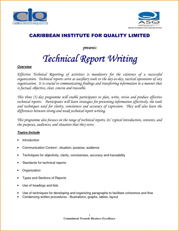 technical report template