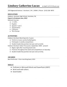 teen resume template resume template