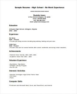 teenage resume template teenage resume no job experience