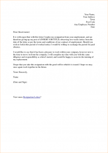 template for business letter weeks resignation letter samples