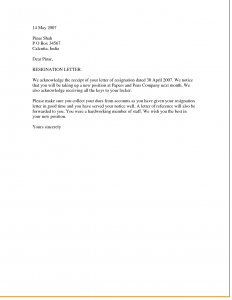 template resignation letter letter of resignation nz we notice that you will be taking up a new position at paper and pers company resignation letter examples collection format