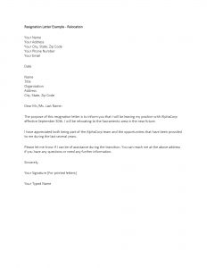 template resignation letter resignation letter rl