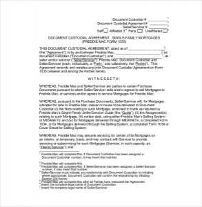 temporary custody agreement document custodial agreement