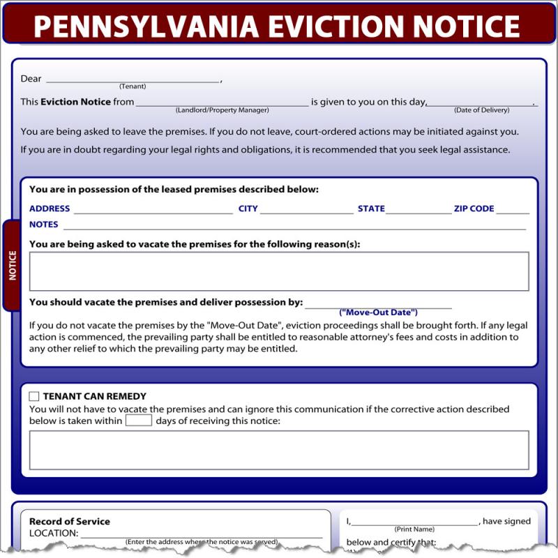 tenant eviction notice