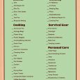 tent camping checklist camping checklist
