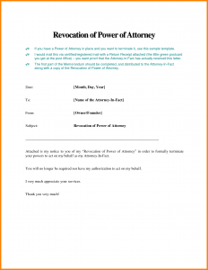 termination of lease letter power of attorney business letter sample