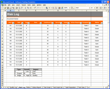 test case template excel