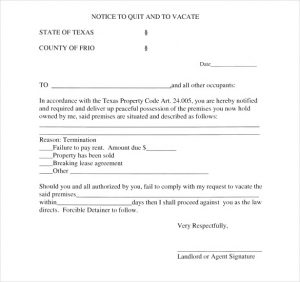 texas eviction notice form eviction in texas