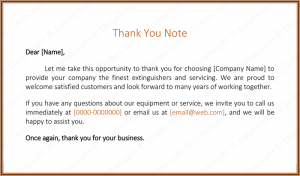 thank you letter to client for giving business customer thank you note
