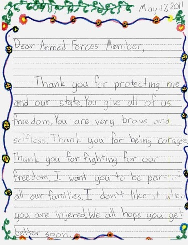 thank you letters to veterans examples