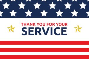 thank you note for appreciation military service