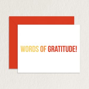 thank you note for appreciation words of gratitude mockup