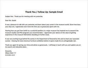 thank you note for interview thank you note after informational interview