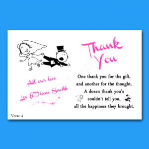 thank you note to realtor thank you card verses personalised wedding thank you notescards verse reluctant groom for the gift and another for the thought