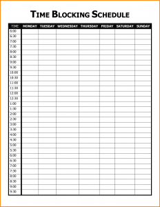 time scheduler template time schedule template