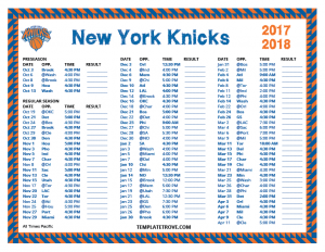 time schedules templates printable new york knicks schedule pacific times