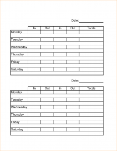 time sheets free week timesheet template