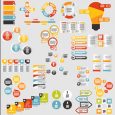 timeline for ppt infographic elements material vector set
