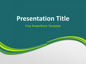 timelines for powerpoint green wave powerpoint template slide