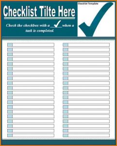 timesheet in excel checklist template excel checklist template