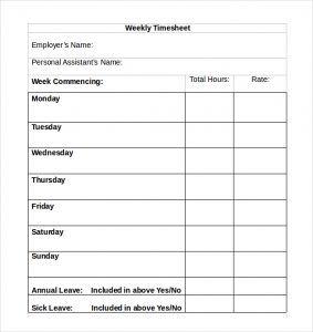timesheet template free simple timesheet template download in ms word format