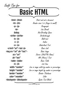 to do list pdf basic html