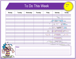to do list template word weekly to do list template