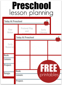 toddler lesson plan template preschool lesson plan free printables