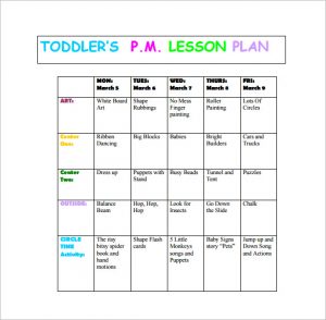 toddler lesson plans free toddlers pm lesson plan free pdf download