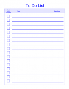 todo list pdf things to do list template pdf