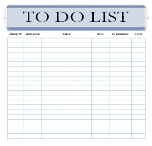 todo list template word to do list template image