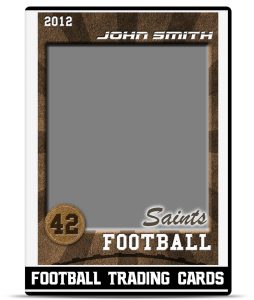 trading card template photoshop football trading card dvd