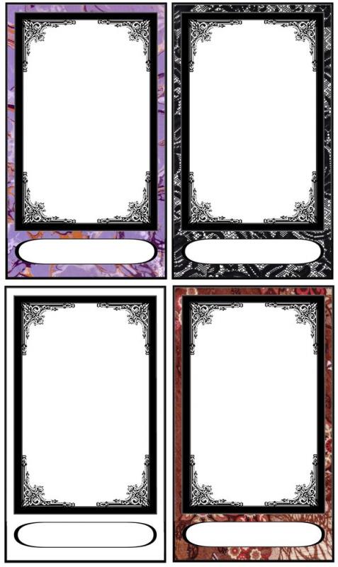 trading card template photoshop