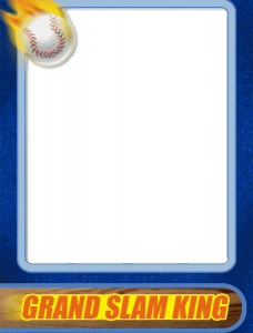 trading card template word baseball card template word