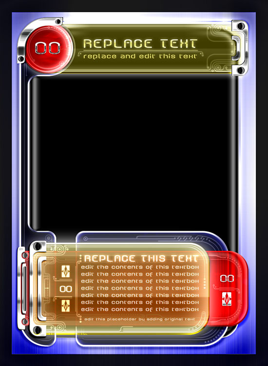trading card template word