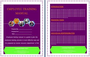 training manual template employee training manual