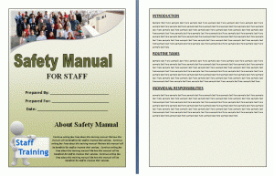 training manual template word safety manual template