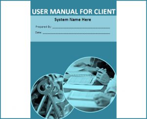 training manual template word user manual for client
