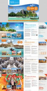 travel itinerary examples travel brochure design