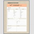 travel itinerary examples vintage itineary list x