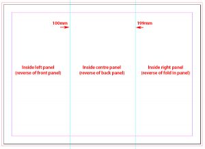 tri fold menu template