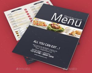 tri fold menu template psd menu templates