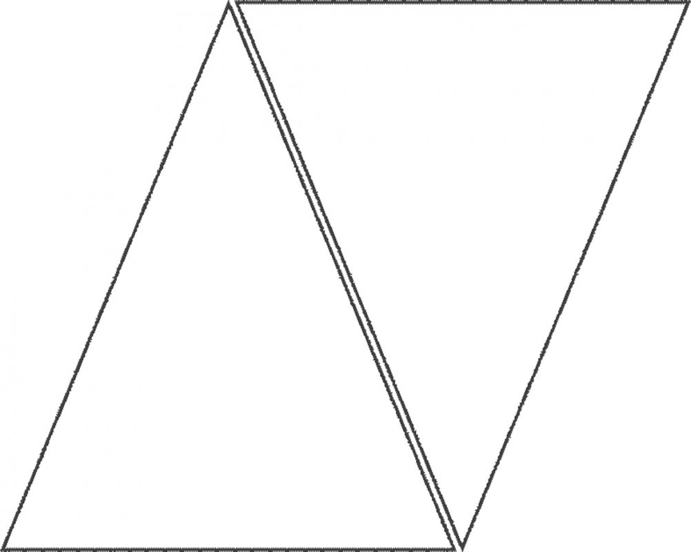 triangle banner template