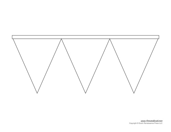 triangle banner template