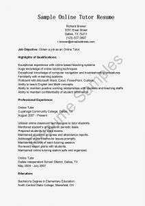 tutor resume sample sample online tutor resume