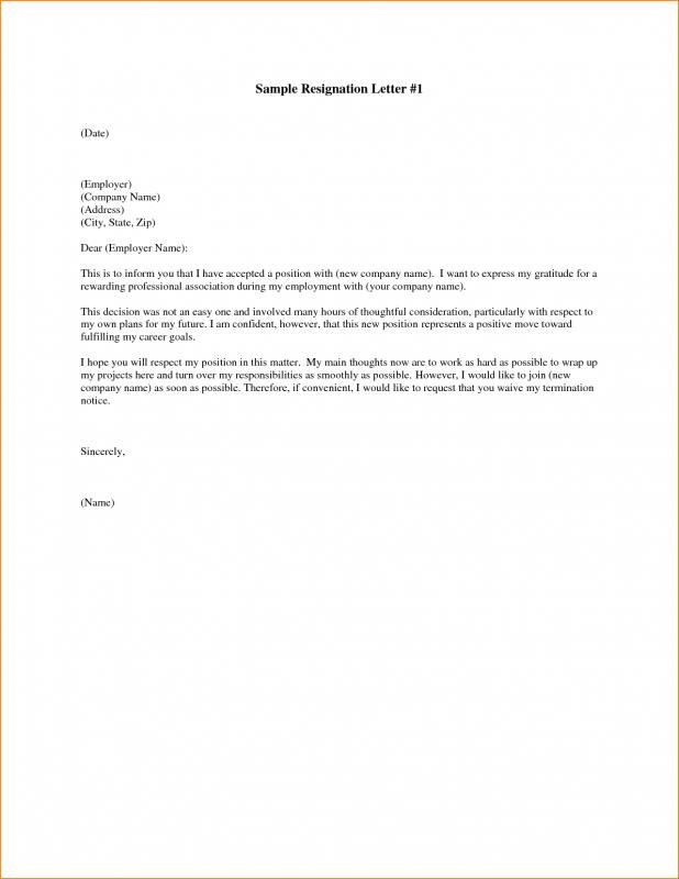 two week notice letter template