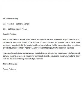 unemployment appeal letter medical appeal letter