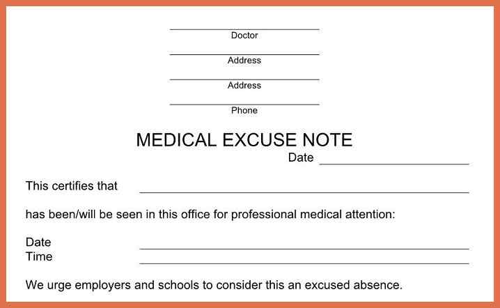 urgent care doctors note template